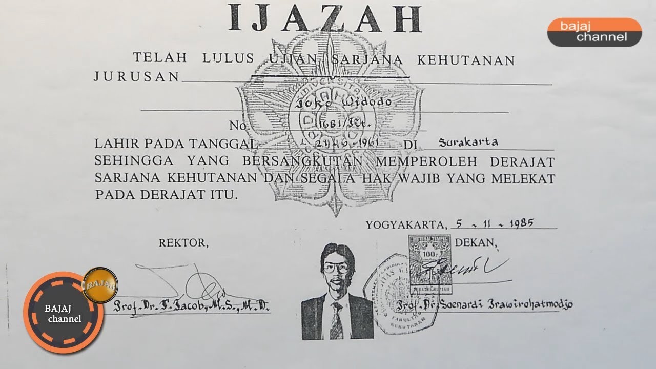 Ijazah Presiden Joko Widodo